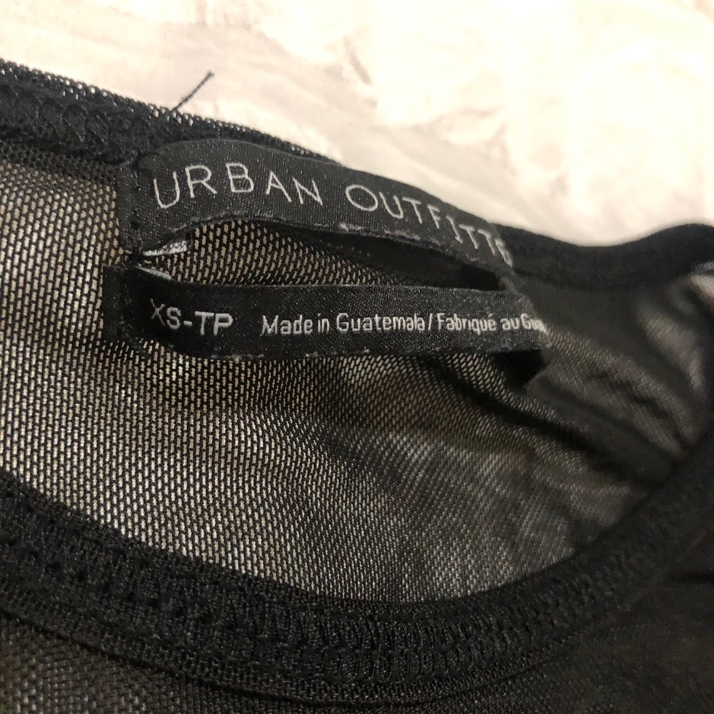 Mesh xs long sleeve top urban outfitters